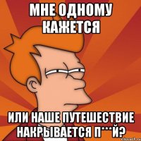 Мне одному кажется или наше путешествие накрывается п***й?