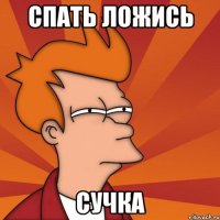 Спать ложись сучка