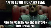 А что если я скажу тебе, что по FF7 есть ранобэ и второй том про Аэрис