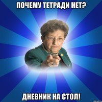 Почему тетради нет? Дневник на стол!