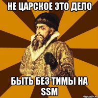 Не царское это дело быть без тимы на SSM