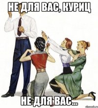 Не для вас, куриц Не для вас...