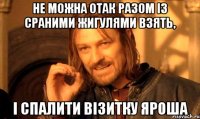 Не можна отак разом із сраними Жигулями взять, і спалити Візитку Яроша