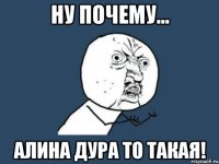 ну почему... Алина дура то такая!