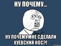 Ну почему... НУ ПОЧЕМУ МНЕ СДЕЛАЛИ ХУЕВСКИЙ НОС?!