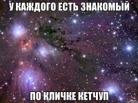 У каждого есть знакомый по кличке Кетчуп