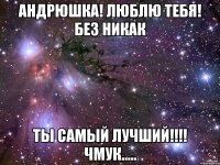 Андрюшка! Люблю тебя! Без никак Ты самый лучший!!!! Чмук.....