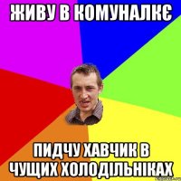 Живу в комуналкє Пидчу хавчик в чущих холодільніках