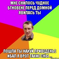 МНЕ СНИЛОСЬ ЧУДНОЕ БГНОВЕНЕ ПЕРЕД ДОМНОЙ ЯВИЛАСЬ ТЫ пошла ты нахуй приведенье ибал я врот такие сны ...