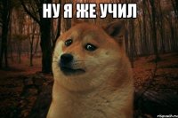 ну я же учил 