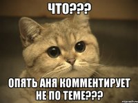 Что??? Опять Аня комментирует не по теме???