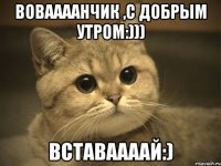 Воваааанчик ,с добрым утром:))) Вставаааай:)