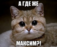 А где же Максим?!