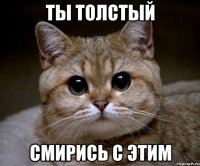 Ты толстый смирись с этим