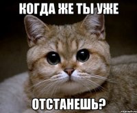 Когда же ты уже Отстанешь?