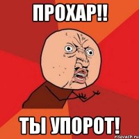 Прохар!! ты упорот!