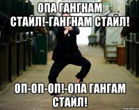 Опа гангнам стайл!-гангнам стайл! Оп-оп-оп!-Опа гангам стайл!