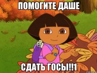 Помогите Даше СДАТЬ ГОСЫ!!1