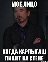 Мое лицо когда Карлыгаш пишет на стене