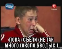  пока «съели» не так много (около $80 тыс.)
