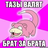 тазы валят брат за брата