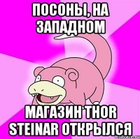 ПОСОНЫ, НА ЗАПАДНОМ МАГАЗИН THOR STEINAR ОТКРЫЛСЯ