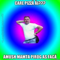 Care pizză ăi??? Amush mamta pirog as facă