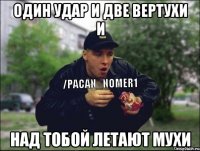 Один удар и две вертухи и над тобой летают мухи