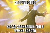Это чувство Когда забиваешь гол в чужие ворота