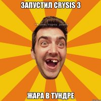 запустил crysis 3 жара в тундре