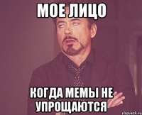Мое лицо когда мемы не упрощаются