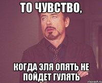 то чувство, Когда Эля опять не пойдет гулять