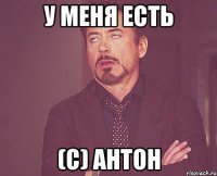 у меня есть (С) Антон