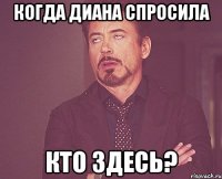 Когда Диана спросила Кто здесь?