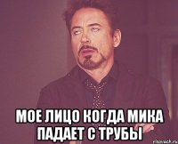  Мое лицо когда мика падает с трубы
