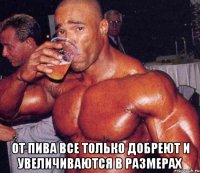  От пива все только добреют и увеличиваются в размерах
