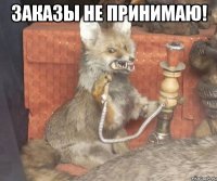 Заказы не принимаю! 