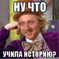 ну что учила историю?