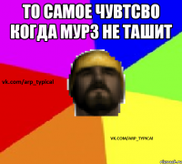 То самое чувтсво когда Мурз не ташит 