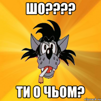 шо???? ти о чьом?