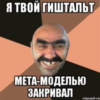 я твой гиштальт мета-моделью закривал