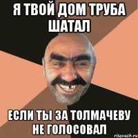 я твой дом труба шатал если ты за Толмачеву не голосовал