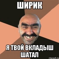 Ширик Я твой вкладыш шатал