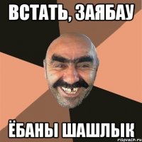 встать, заябау ёбаны шашлык