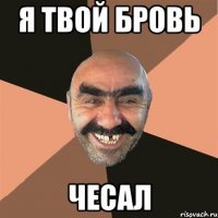 Я ТВОЙ БРОВЬ ЧЕСАЛ