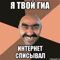 я твой гиа интернет списывал