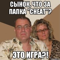 Сынок, что за папка "Cheat"? Это игра?!