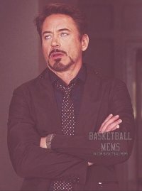 Создать мем дауни недовольный basketball mem