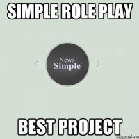 Simple Role Play Best project