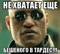 Не хватает еще бешеного в тардес!!!